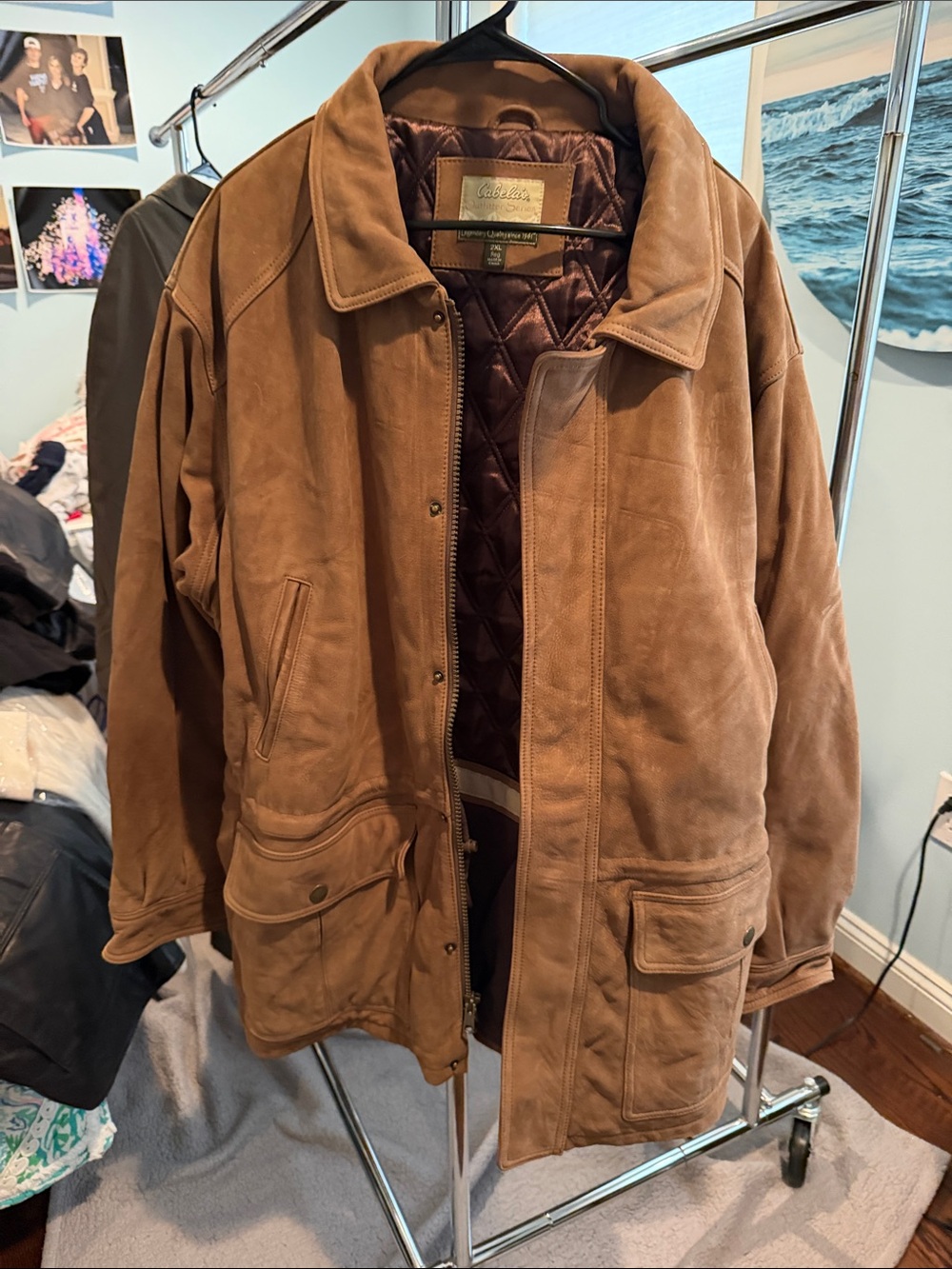 Cabela's Brown Suede Field Coat